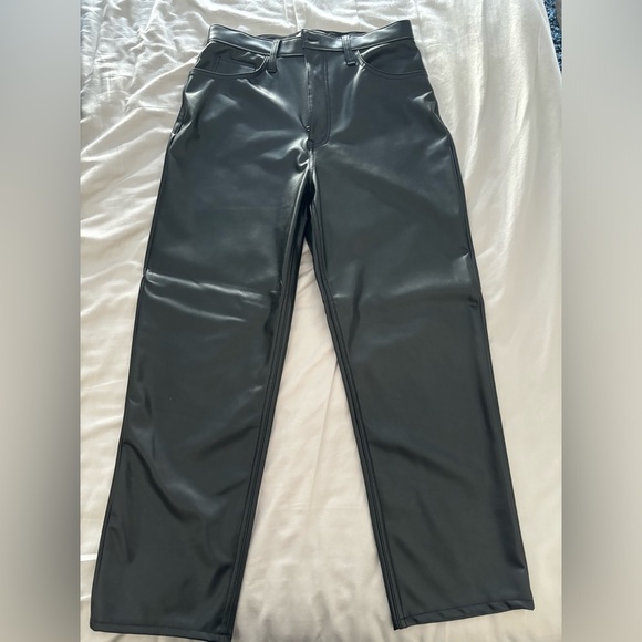 ⭐️NWOT⭐️ ABERCROMBIE & FITCH Vegan Leather pants (Black) - Picture 11 of 11